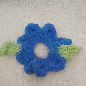 10 For $10 Blue Flower Hair Scrunchie